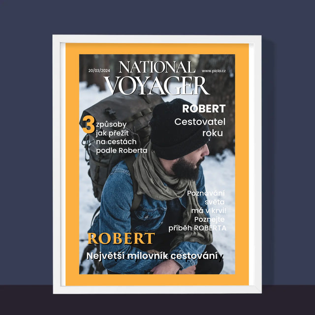 Obálka Časopisu: National Voyager - Tisk V Rámečku