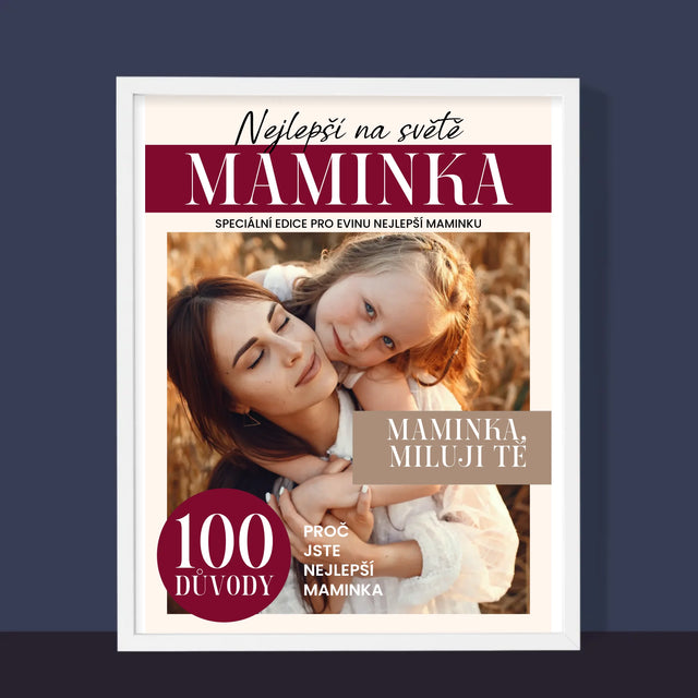 Obálka Časopisu: Nejlepší Maminka - Tisk V Rámečku