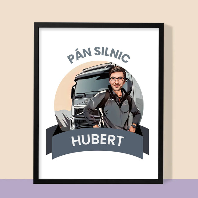 Tvoje Postava: Pán Silnic - Tisk V Rámečku