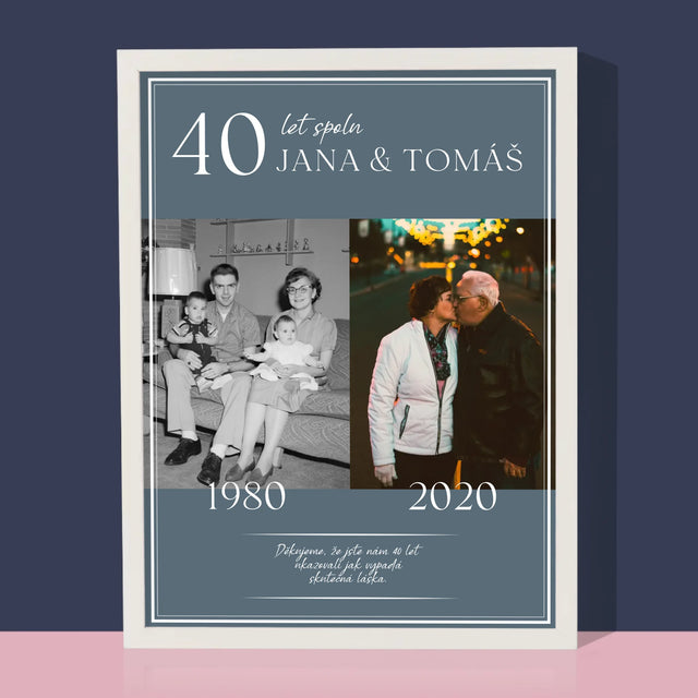 Náš Příběh: Spolu Už Roky - Tisk V Rámečku