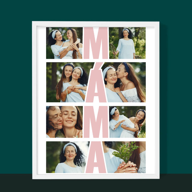 Fotokoláž: Máma Fotokoláž - Tisk V Rámečku