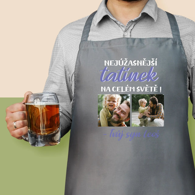Fotokoláž: Tatínek - Zástěra