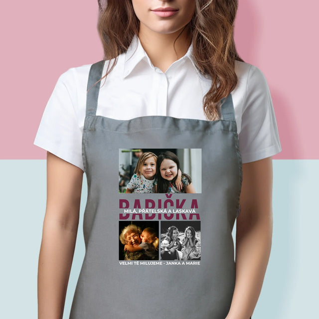 Fotokoláž: Babička - Zástěra