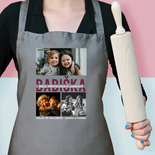 Fotokoláž: Babička - Zástěra