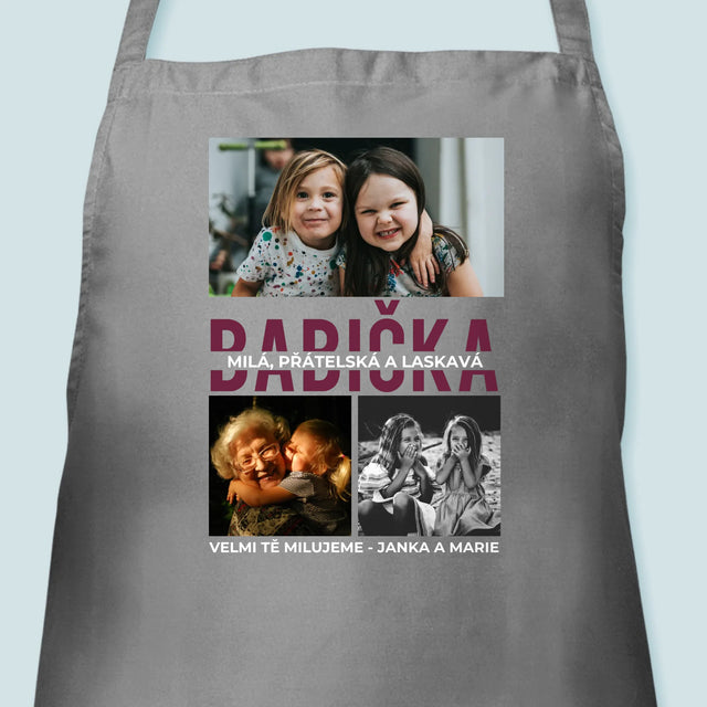 Fotokoláž: Babička - Zástěra