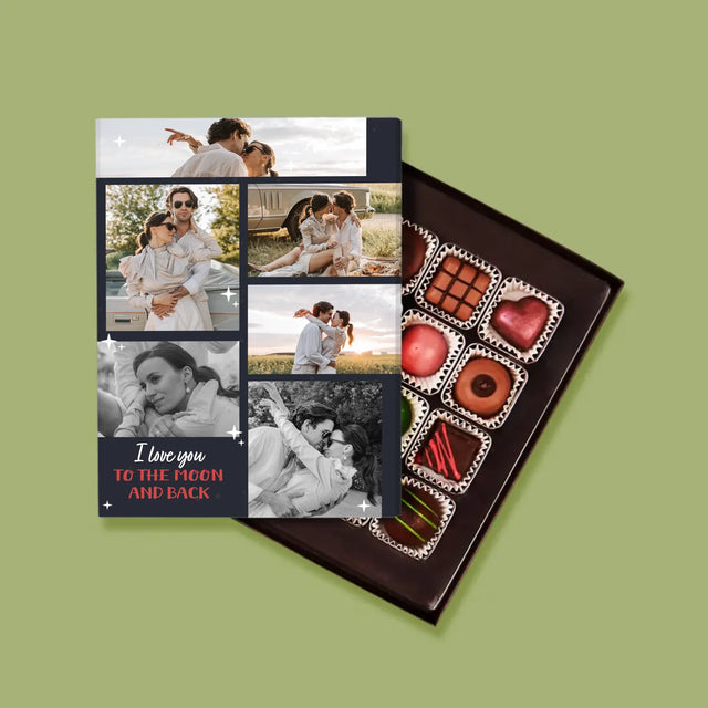 Fotokoláž: To The Moon And Back - Pralinky