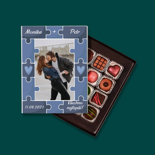 Fotka A Textem: Puzzle + Foto - Pralinky