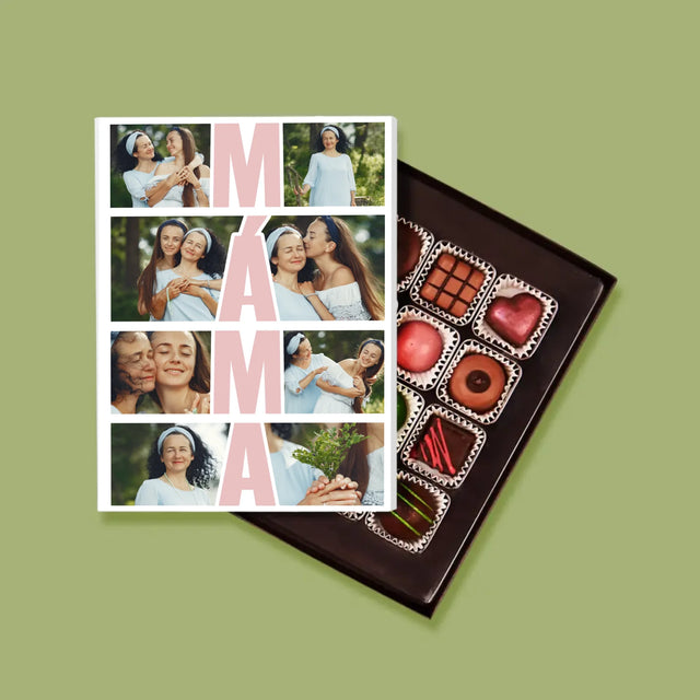 Fotokoláž: Máma Fotokoláž - Pralinky
