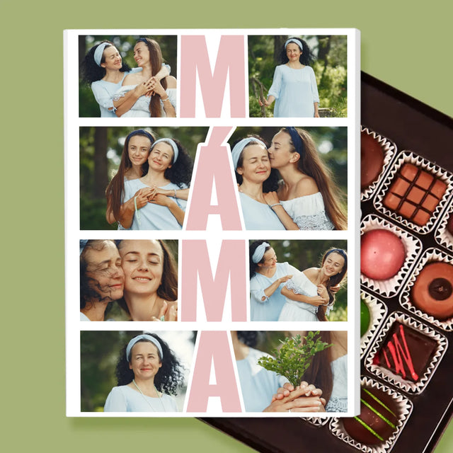 Fotokoláž: Máma Fotokoláž - Pralinky