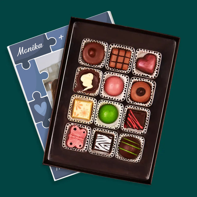 Fotka A Textem: Puzzle + Foto - Pralinky