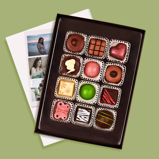 Fotokoláž: Maminka - Pralinky