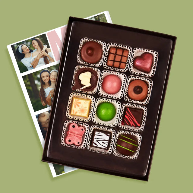 Fotokoláž: Máma Fotokoláž - Pralinky