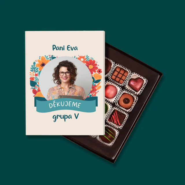 Fotka A Textem: Poděkování Paní Učitelce - Pralinky
