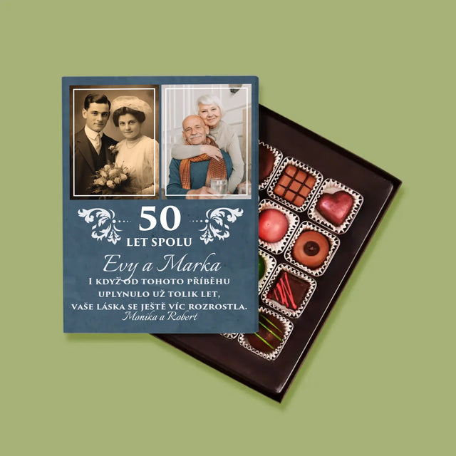 Fotokoláž: Roky Spolu - Pralinky