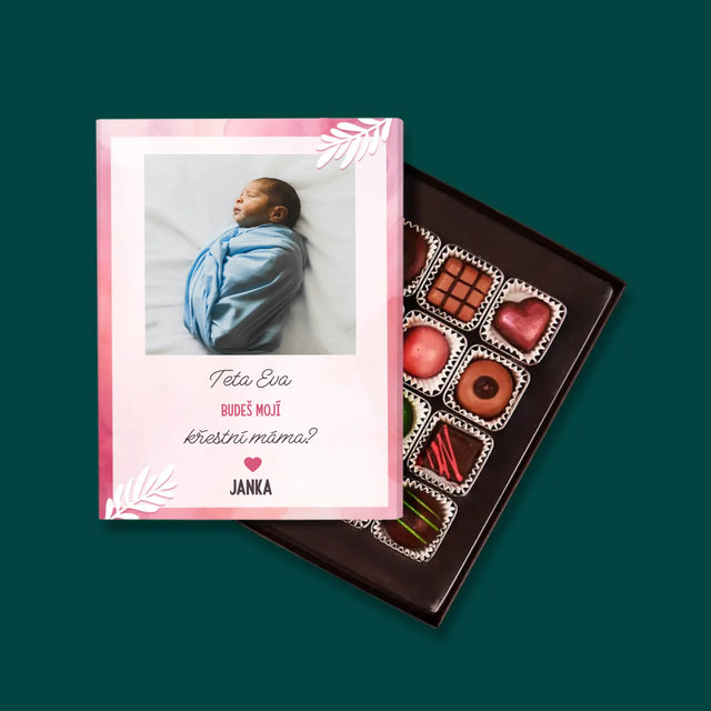 Fotokoláž: Žádost Být Kmotrou - Pralinky