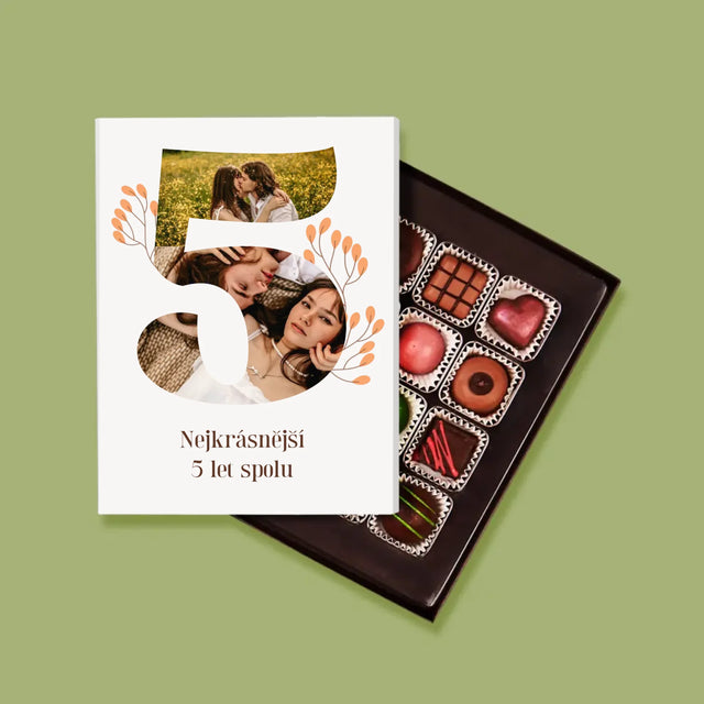 Fotokoláž: 5. Výročí - Pralinky