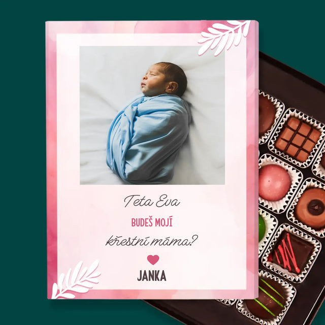 Fotokoláž: Žádost Být Kmotrou - Pralinky