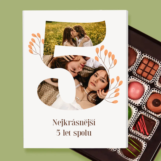 Fotokoláž: 5. Výročí - Pralinky