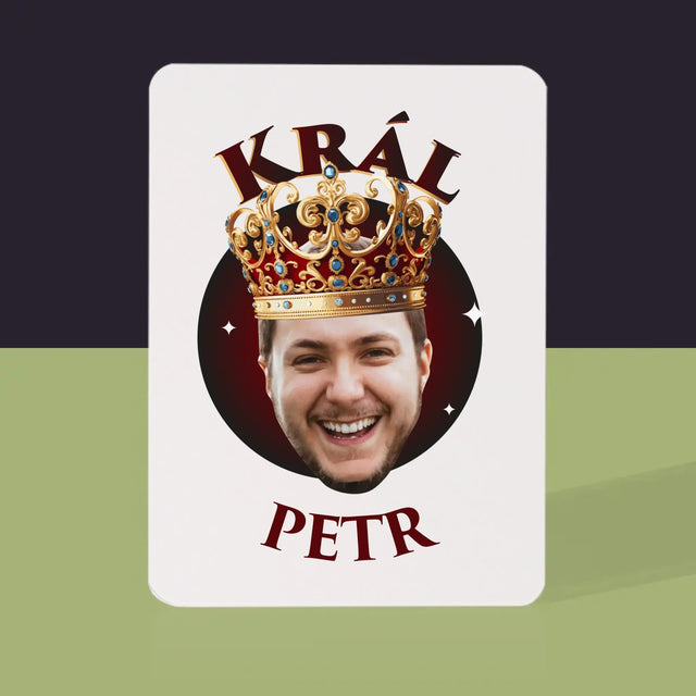 Fotka A Textem: Král Fotka - Hrací Karty