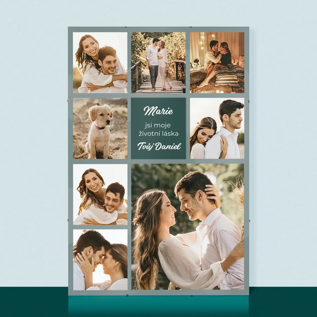 Fotokoláž: Koláž Milostná - Plakát