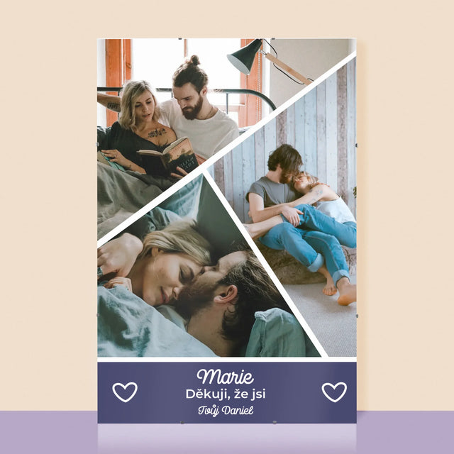 Fotokoláž: Děkuji, Že Jsi - Plakát