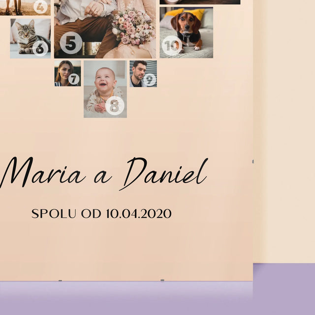 Fotokoláž: Srdce Koláž - Plakát