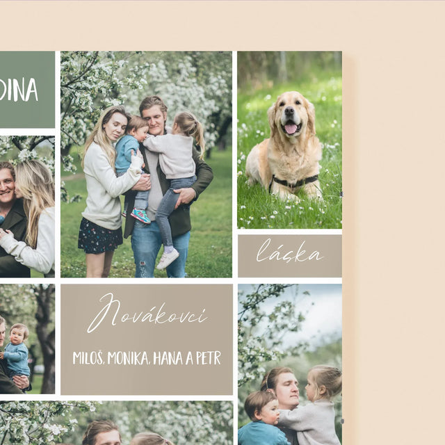 Fotokoláž: Rodinná Koláž Z Fotek - Plakát