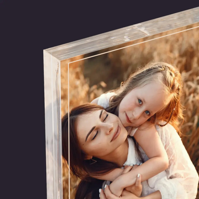 Fotka A Textem: Drahá Maminko - Akrylový Blok