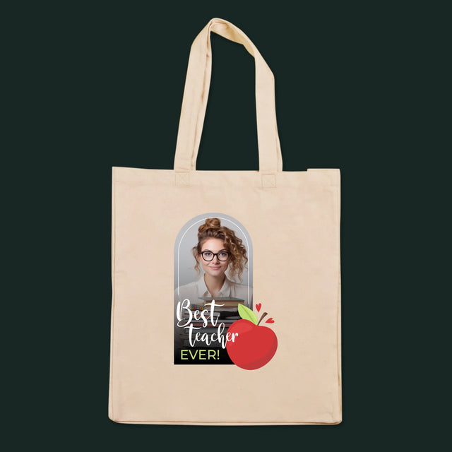 Fotka A Textem: Best Teacher Ever - Plátěná Taška