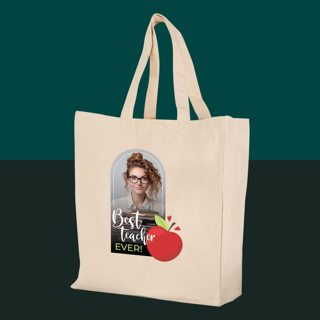 Fotka A Textem: Best Teacher Ever - Plátěná Taška