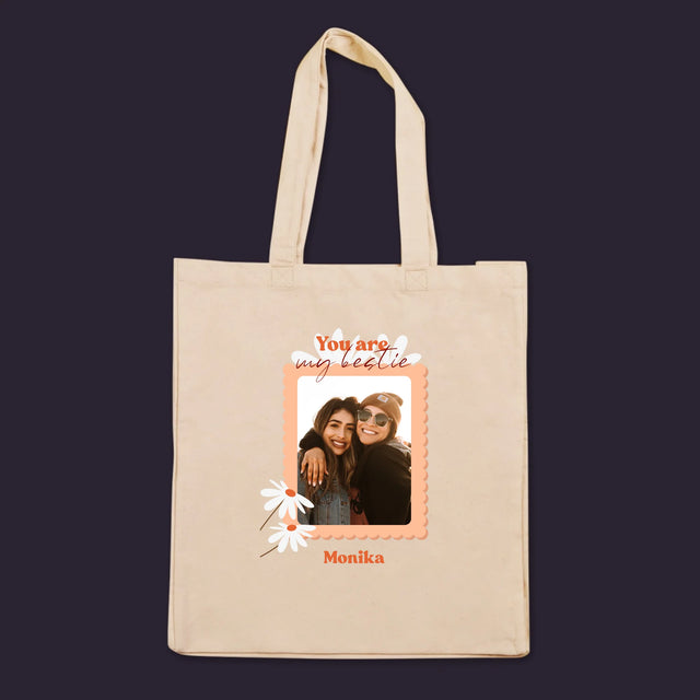 Fotokoláž: Fotky Besties - Plátěná Taška