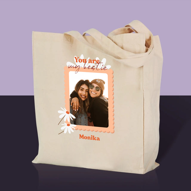 Fotokoláž: Fotky Besties - Plátěná Taška