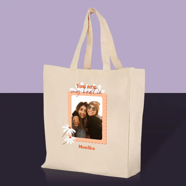 Fotokoláž: Fotky Besties - Plátěná Taška