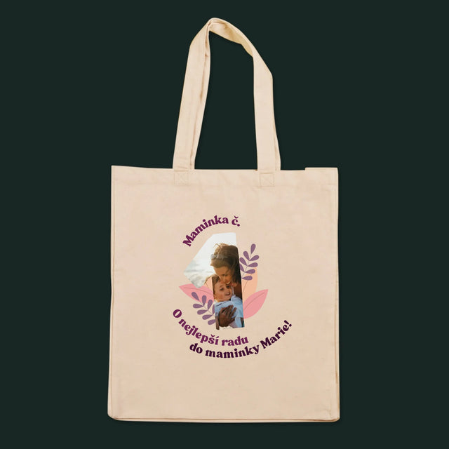 Fotka A Textem: Maminka Č. 1 - Plátěná Taška