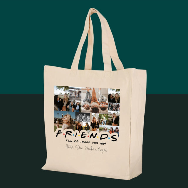 Fotokoláž: Friends - Plátěná Taška