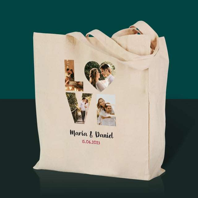 Slovo Z Fotek: Love - Plátěná Taška