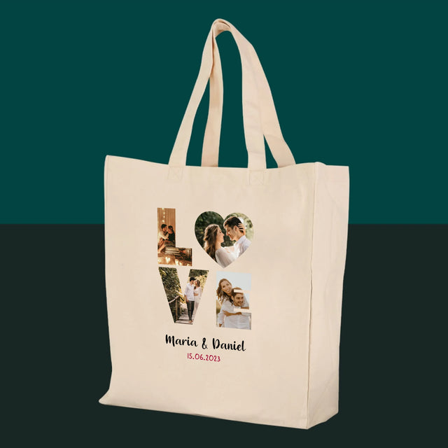 Slovo Z Fotek: Love - Plátěná Taška