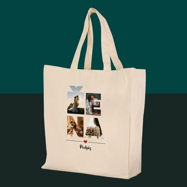 Slovo Z Fotek: Žena Z Vašich Fotek - Plátěná Taška