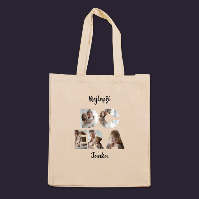 Slovo Z Fotek: Dcera Z Tvých Fotek - Plátěná Taška