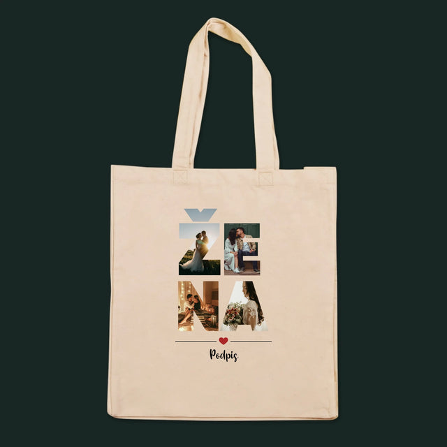 Slovo Z Fotek: Žena Z Vašich Fotek - Plátěná Taška