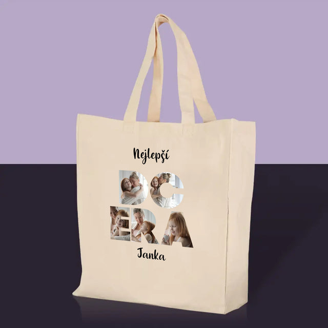 Slovo Z Fotek: Dcera Z Tvých Fotek - Plátěná Taška