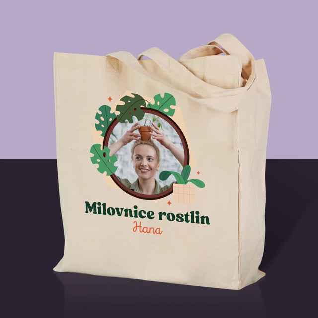 Fotka A Textem: Milovnice Rostlin - Plátěná Taška