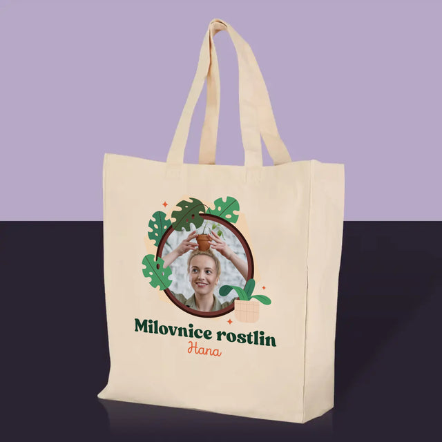 Fotka A Textem: Milovnice Rostlin - Plátěná Taška