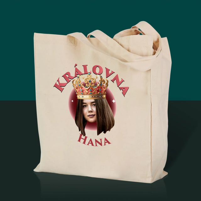 Fotka A Textem: Královna - Plátěná Taška
