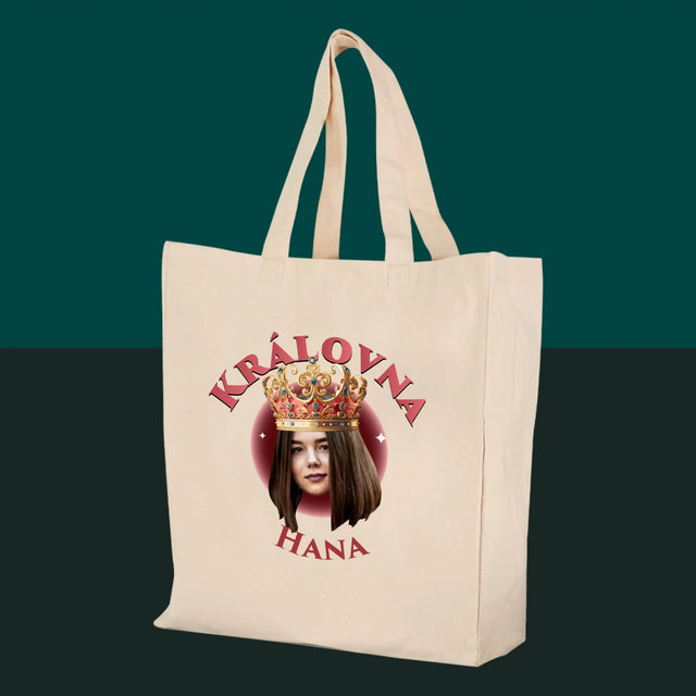 Fotka A Textem: Královna - Plátěná Taška