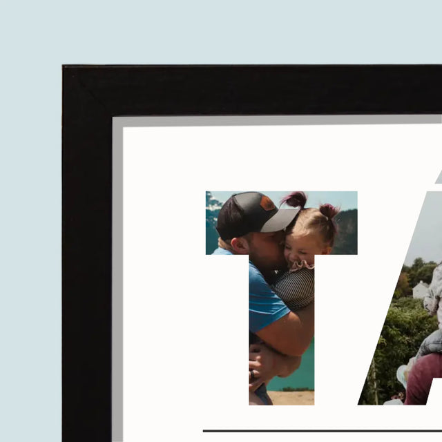 Slovo Z Fotek: Táta Z Tvých Fotek - Tisk V Rámečku