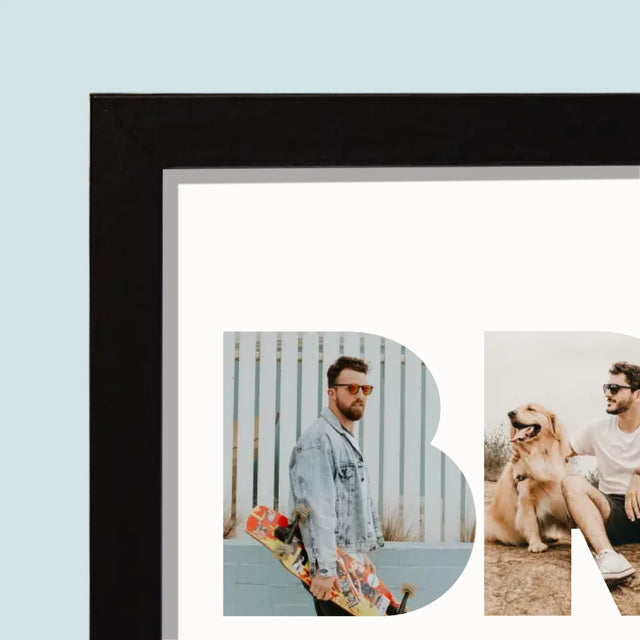 Slovo Z Fotek: Bratr Z Tvých Fotek - Tisk V Rámečku