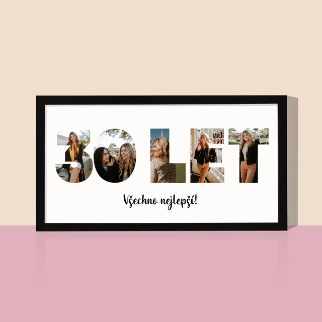 Slovo Z Fotek: 30 Let Z Tvých Fotek - Tisk V Rámečku