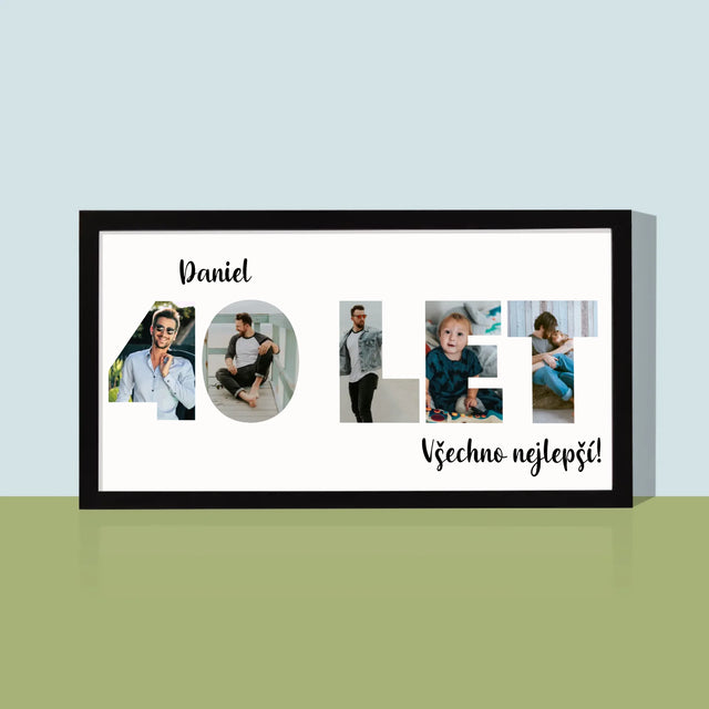 Slovo Z Fotek: 40 Let Z Tvých Fotek - Tisk V Rámečku