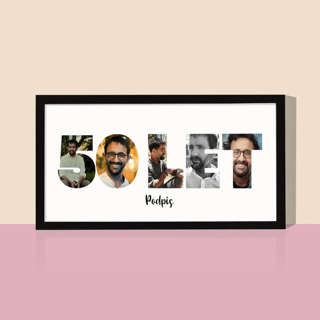 Slovo Z Fotek: 50 Let Z Tvých Fotek - Tisk V Rámečku